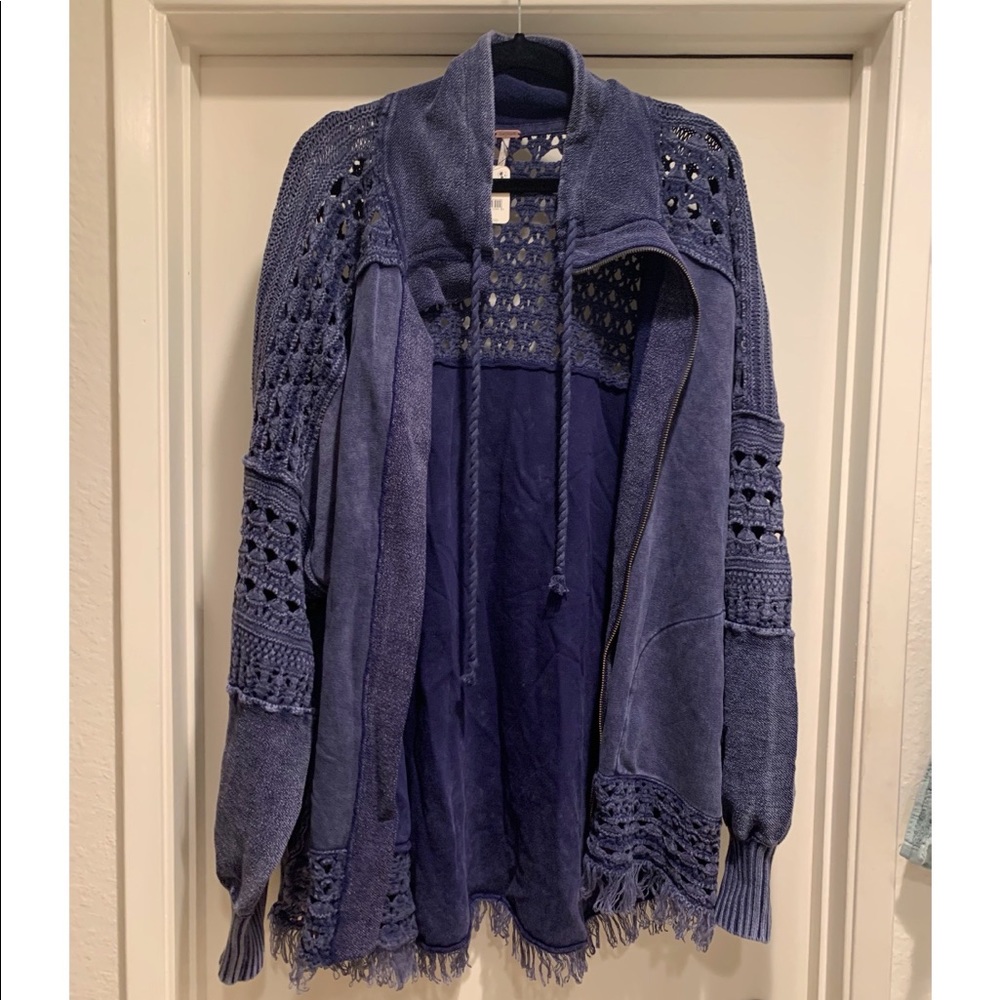 Free People Crochet Jacket